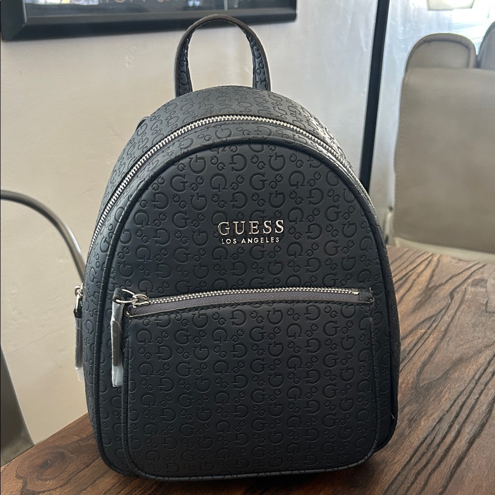 Brand New!!! GUESS Navy Embossed Backpack
